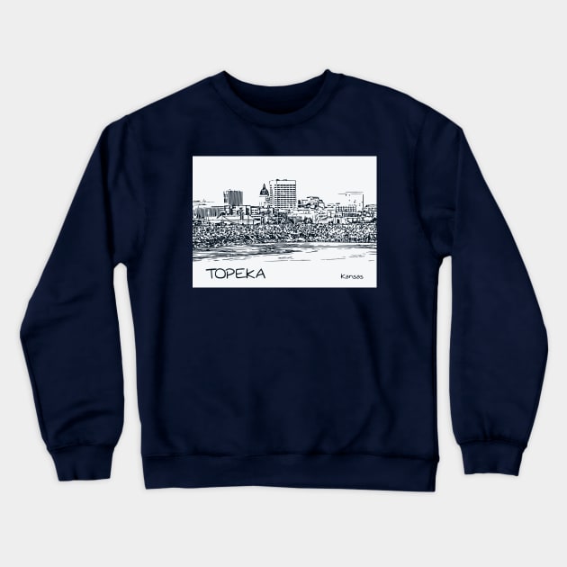 Topeka Kansas Crewneck Sweatshirt by Lakeric